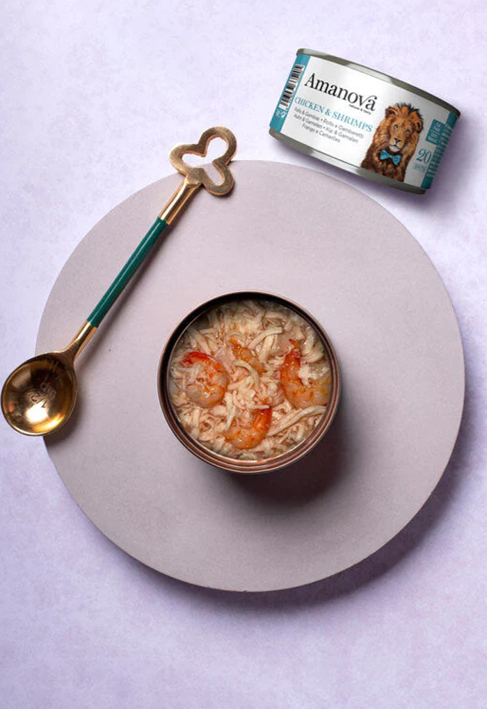 AMANOVA KONSERBA CHICKEN & SHRIMPS JELLY 70G